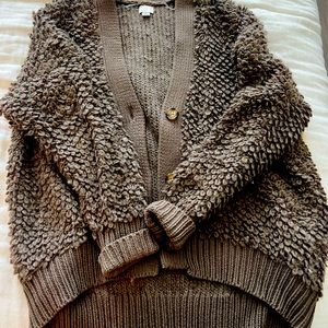 Big brown comfy sweater!